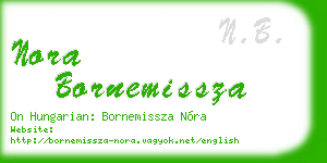 nora bornemissza business card